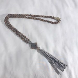 Necklace with tassel